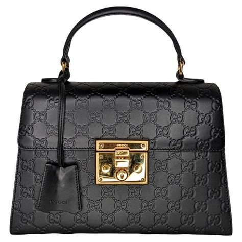 gucci patent leather bag top handle|Gucci black patent leather handbag.